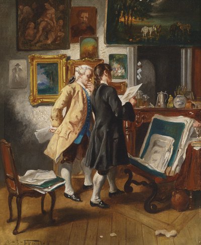 At the Antique Dealer by Albert Josef Franke